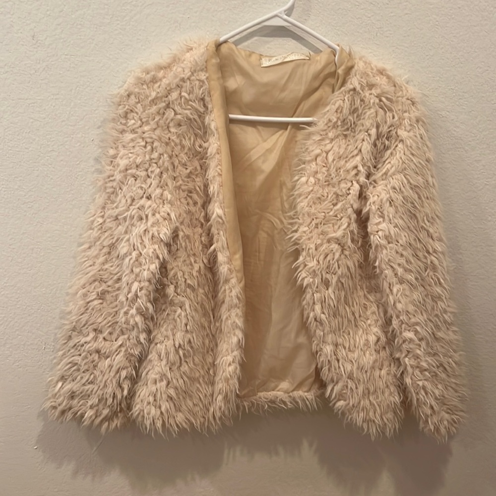 Textured Jacket faux fur